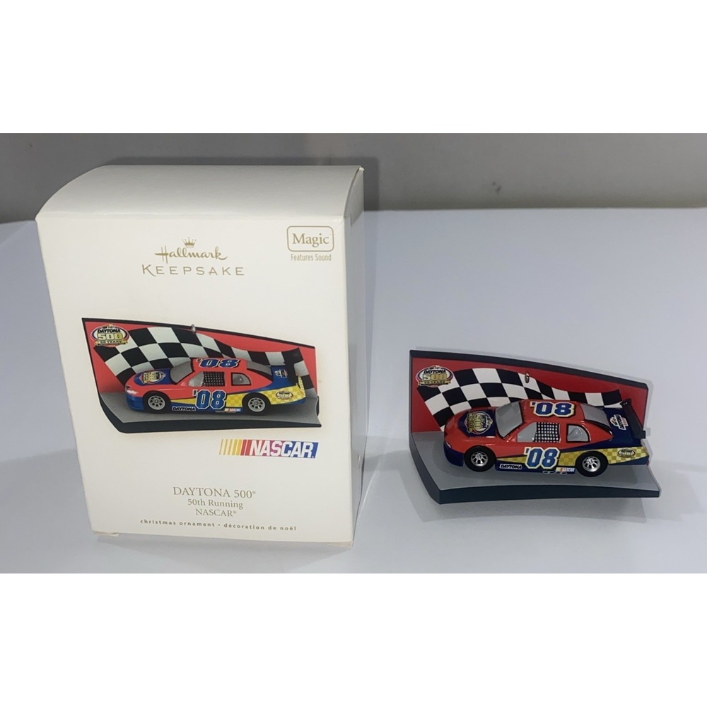 NIB 2008 Nascar Daytona 500 50th Running Hallmark Keepsake Christmas Ornament‎